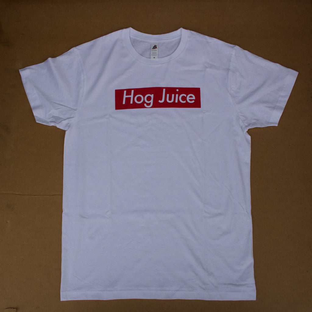 Hog Juice Block Tee - White