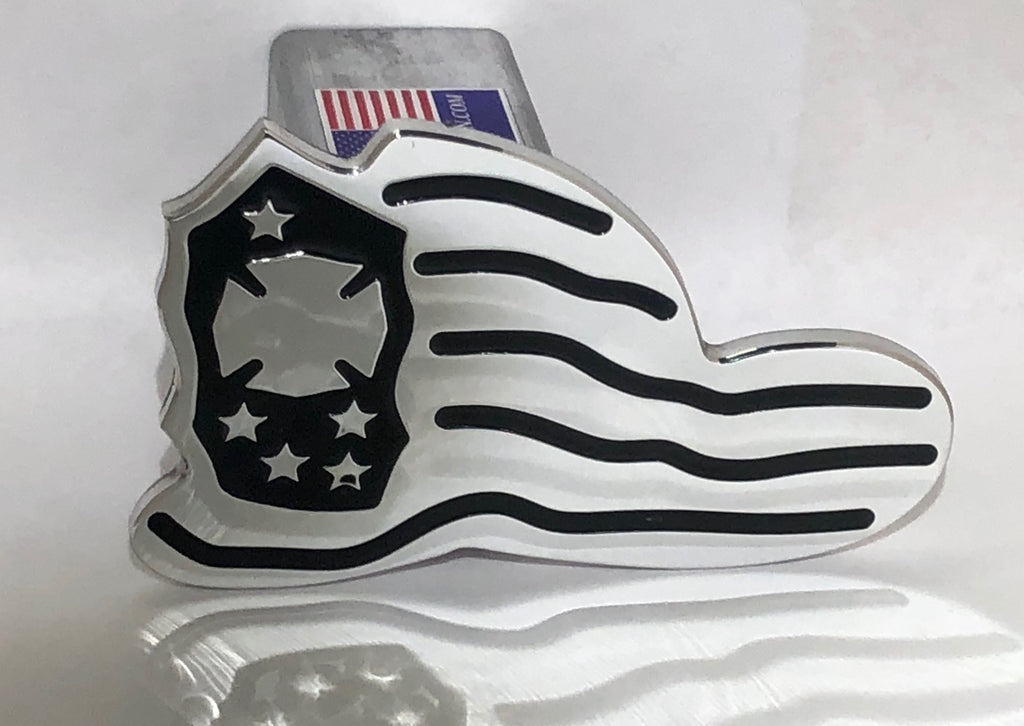 USA Flag Fire Helmet - Black